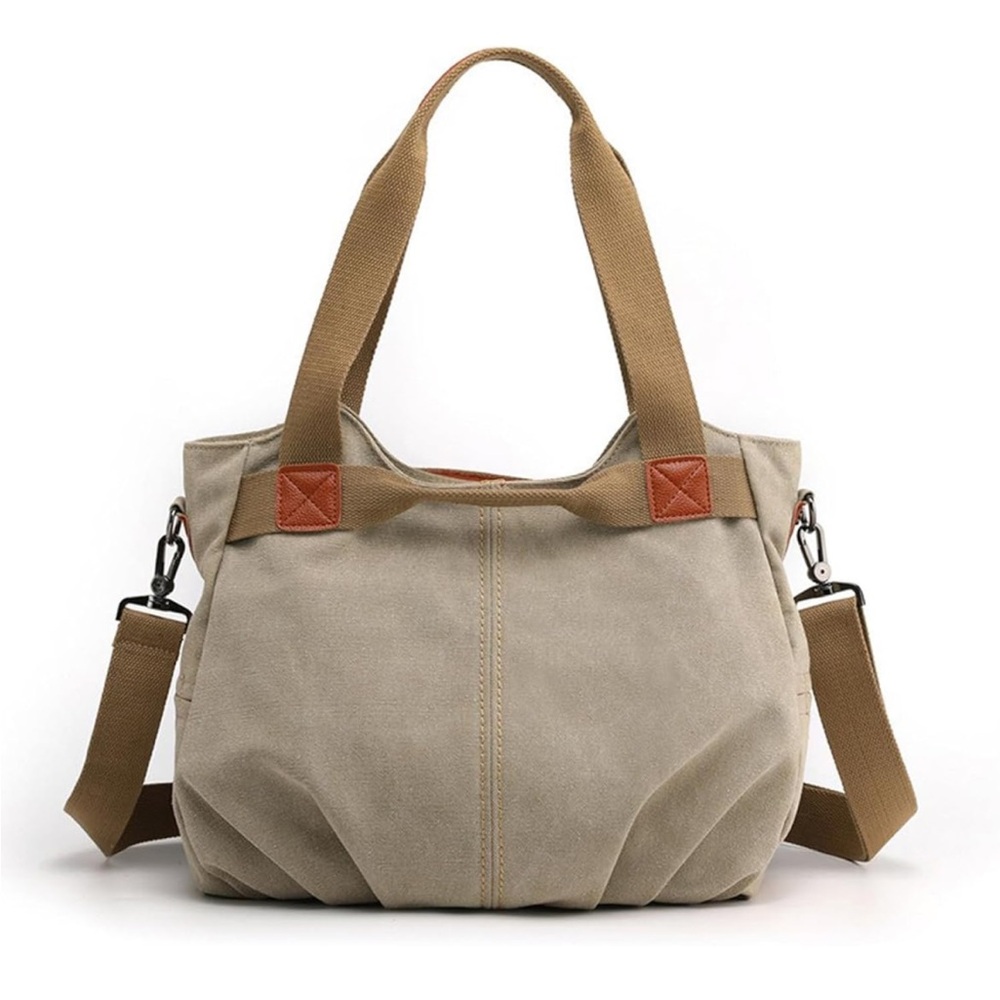 Women’s tan canvas bag